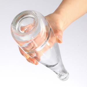500ml 550ml Water Glass Bottle for Beverage Industry in Frosted Design