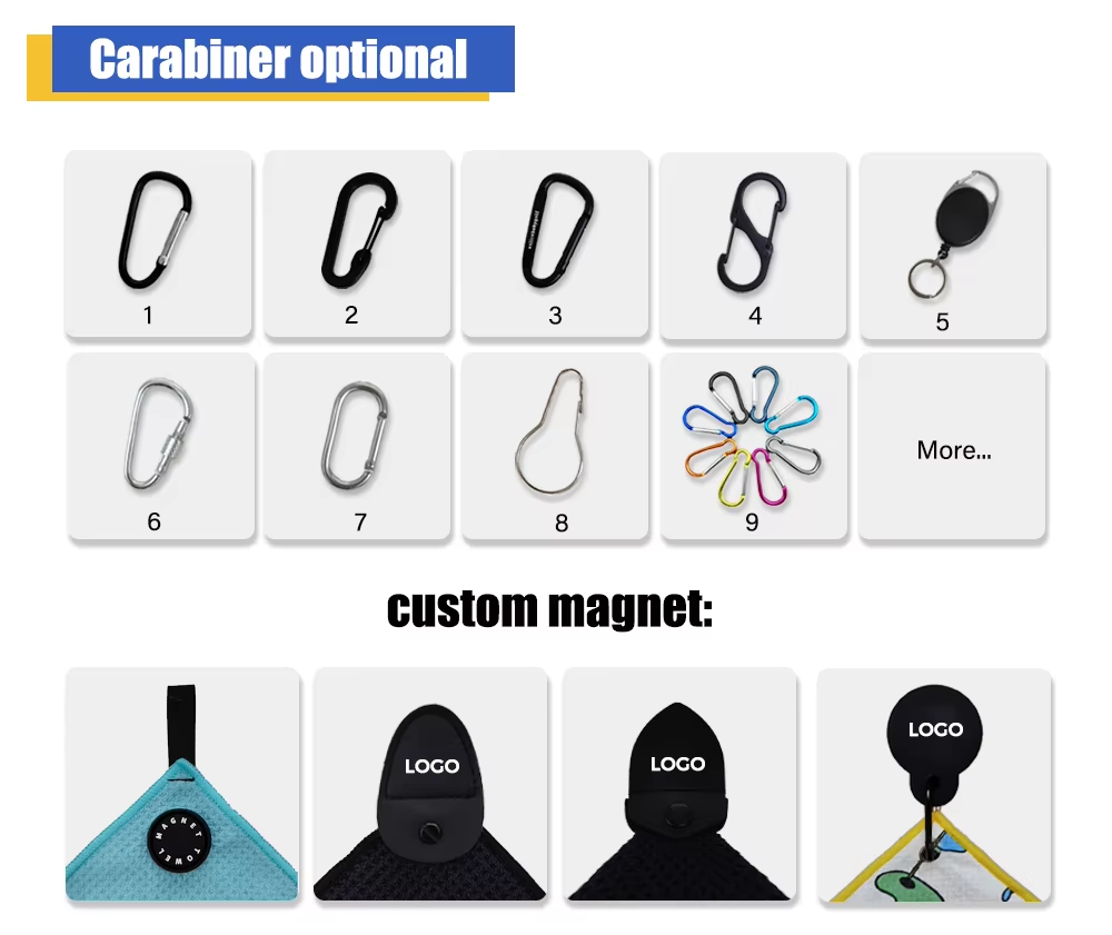 Customized Embroidery Logo Heavy Duty Carabiner Clip Convenient Hook Loop