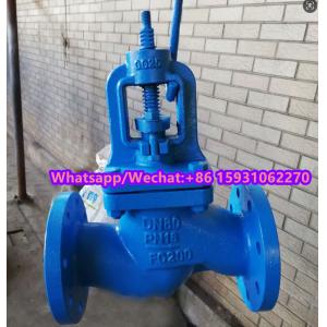 DN125 PN16 body material GG25 DIN globe valve supplier from China