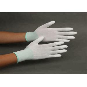 Breathable Static Resistant Gloves , White Safety Hand Work Gloves