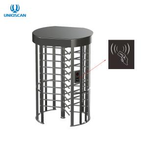 Electric Stainless Steel Access Control Turnstile Gate Full Height With IC ID
