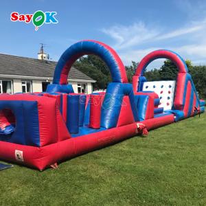 Double Stitched Inflatable Obstacle Course Inflatables Outdoors Giant Inflatable