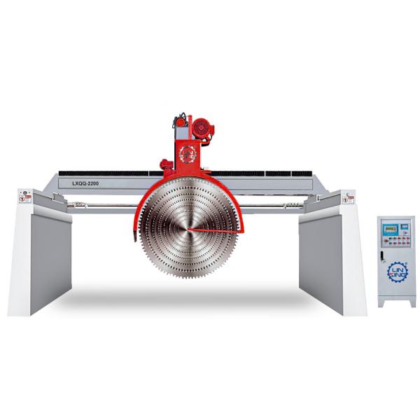 Wet Big Stone Cutting Machine for Granite Slabs 7.5KW Multi Saw Blade Cutter