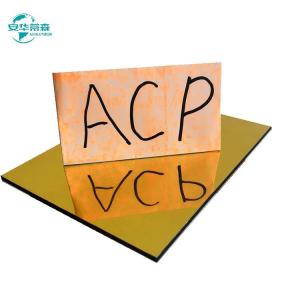 Customized PVDF / PE Coated Mirror ACP Sheets 1220 X 2440mm 2-6mm