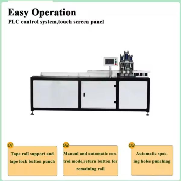 Quality Automatic Head Rail And Bottom Rail Cutting & Punching Machine With Automatic Measuring Functions for sale