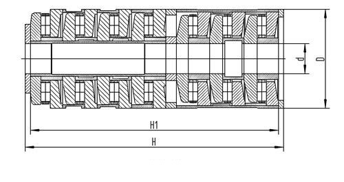 T6AR1452A2E 14*52*151mm Multi-Stage cylindrical roller thrust bearings