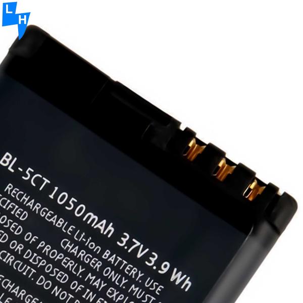 1050mAh BL-5CT Li-ion Battery for C5 5MP C6-01 RM-776 Smartphone Enhanced Performance