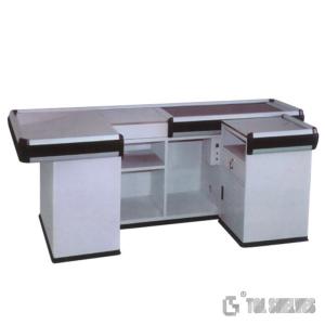 Iron Retail Check Out Counter , Cash Counter Table For Supermarket 1800×600
