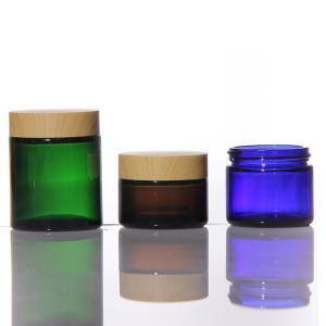 Glass Cream Jars 60ml 100ml Airless Pump Cream Jar Container 50 Gm ODM