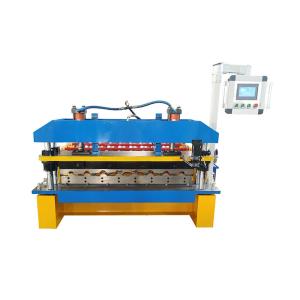 Steel Roofing 1000mm Sheet Metal Roll Forming Machines Plc Control