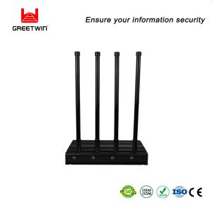 115W 2.5dBi Cell Phone Signal Jammer LOJACK Gps WIFI jammer 4 Antennas