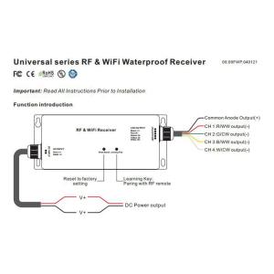 RF & WiFi RGBW LED Controller 4Channels CV or CC Output 5 Years Warranty