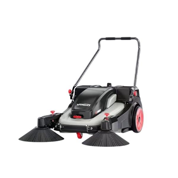 Quality Pure Electric Energy Type Hand Push Multi-Function Power Tiller Cleaning Machine Home Floor Scrubber Sweeper for sale