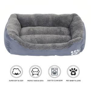 Plush Puppy Crate Cushion Mat Bed Mildew Proof 12-18cm Height Dog Mattress Bed
