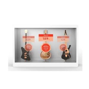 55 Inch Transparent LCD Display Plug And Play With Powerful LED Backlight