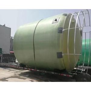 Cylindrical Durable FRP Horizontal Tank Filament Winding Water Reservoir