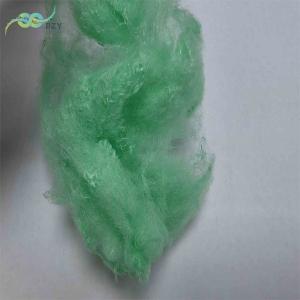 Lightweight Green Dope Dyed Colored Polyester Fiber Nontoxic Fill For Padding