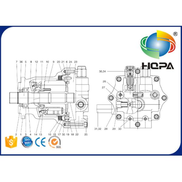 2401-9309KT Swing Motor Seal Kit For Excavator Doosan DH370-7