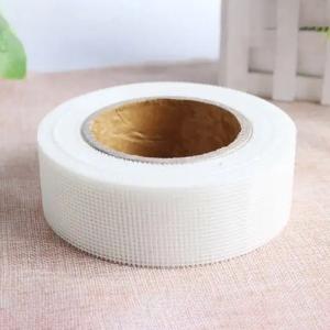 Twill Woven Grid Fiberglass Mesh Tape With Adhesion Strength Fiber Mesh Tape