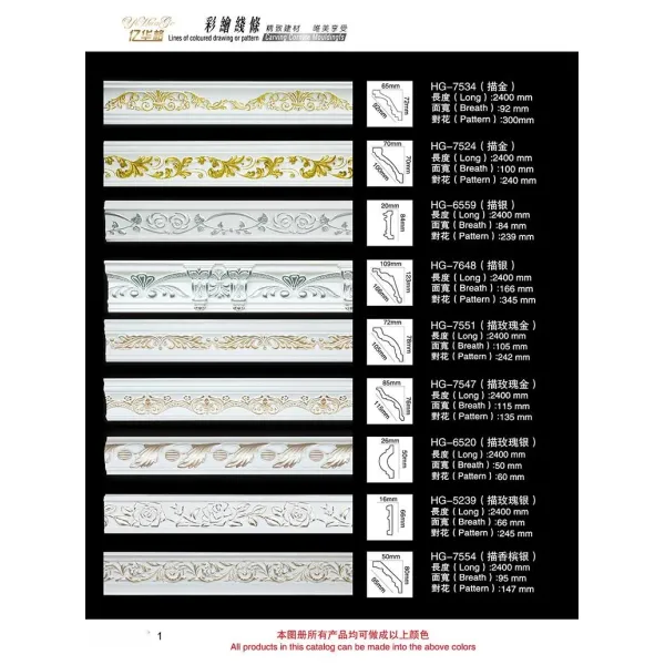 Polyurethane Decorative Corner Frame Trim