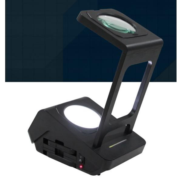 Quality 3 in 1 Lens Inspection Station LED backlight and high-magnification lens Adjustable tilted base Progressive Lens Tester for sale