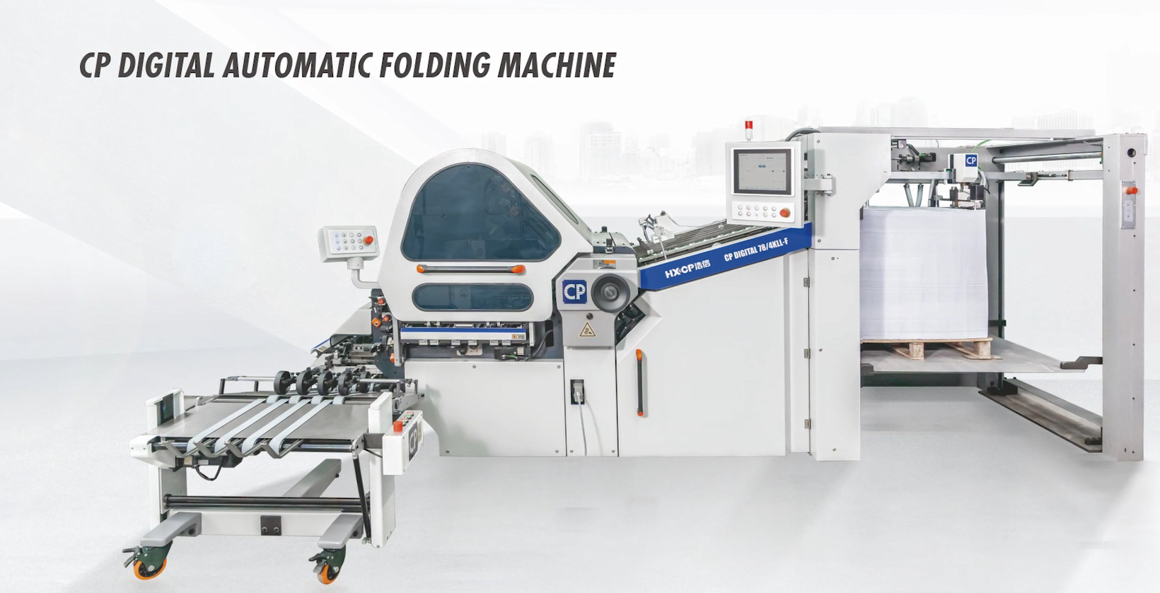 Quality CP Automatic Digital Folding Machine with Touchscreen Fold Pattern Setting for sale