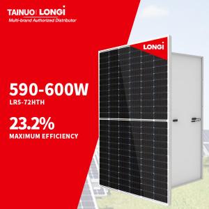 TUV ISO PV CE Certificate Longi Half Cell Pv Panels Module 590W 600W 600 Watt