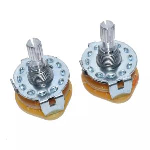 2pcs RS25 Rotary Selector Switch 1 Pole 11 Position 500V AC 1 MIN