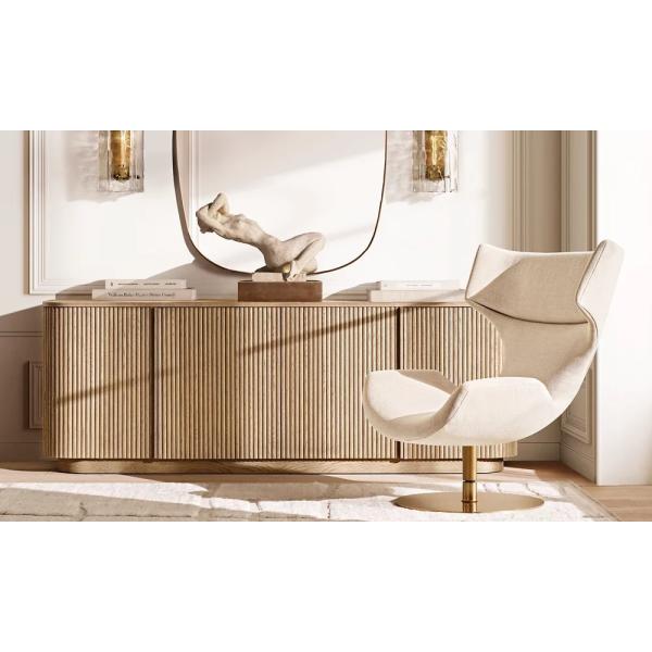 Customized Stainless Steel Console Table Furniture With Sintered Stone / Ceramic Top