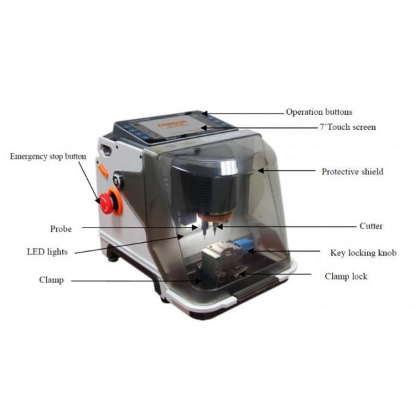 7'' Capacitive Touch Screen High Security Key Machine VDI PROG Programmer