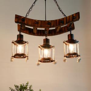 American Light Design Vintage Chandelier Retro Cafe Bar Restaurant Bamboo Loft
