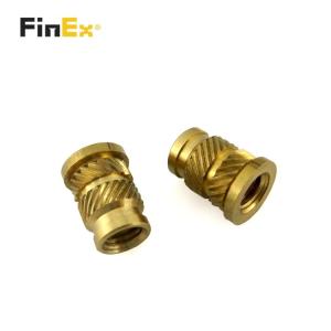 OEM Knurled Brass Insert Embedded Nut For Plastic Injection Moulding