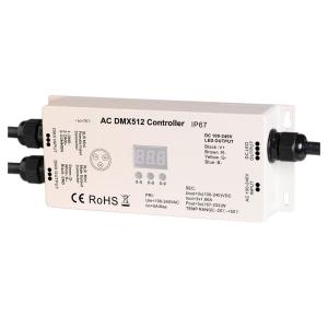 Wholesale High Voltage IP67 Waterproof RGB 3 CH DMX512 LED Strip Controller 100 - 240V Input &amp; Output from china suppliers