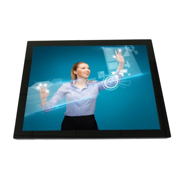 Quality 15" zero-bezel PCAP multi touch LCD monitor display vandal proof, G+G, IP65 front, low power for sale