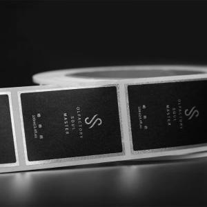 OEM Perfume Bottle Sticker Label Custom Logo CMYK Print Die Cut Stickers