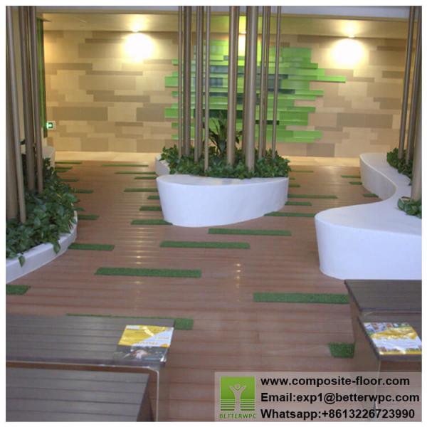 Durable Exterior Patio Garden Composite Deck Cladding 3D Embossed Waterproof Wood Plastic WPC Flooring