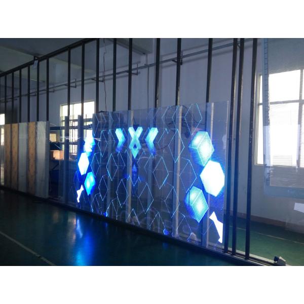 High Brightness Transparent Led Display P10.42 Outdoor Advertising Led Screen P10mm Lightweight Glass Mesh Video Wall