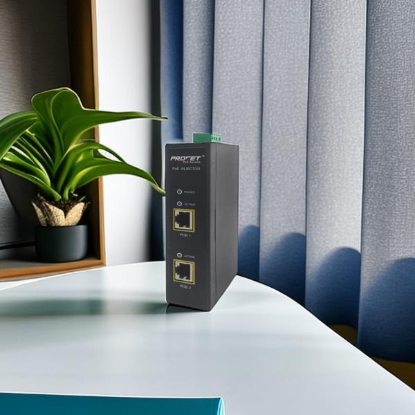 Outdoor 10g Poe Injector , 802.3 Bt Poe++ Injector Waterproof Case Covered