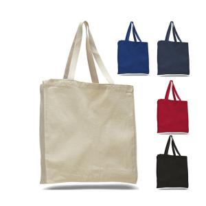 Personalized Cotton Canvas Tote Bag , Plain Canvas Bags With Handle