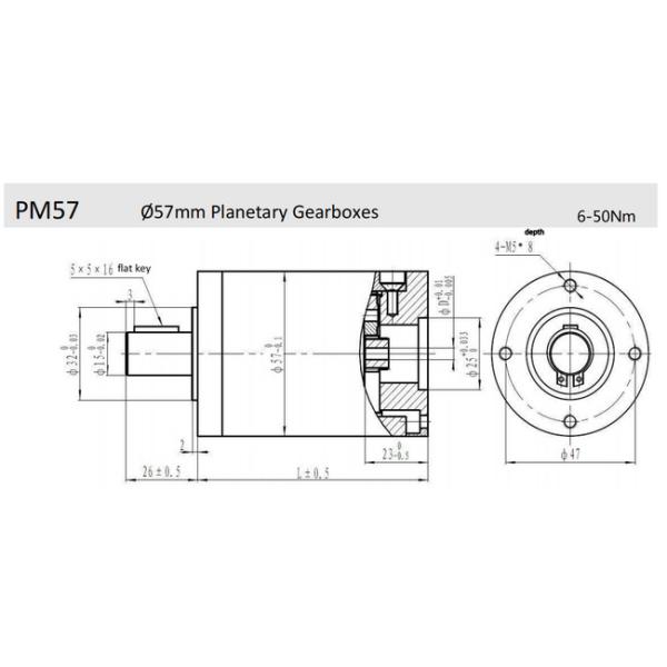 57mm planetary gearbox