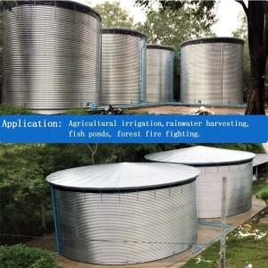 Galvanized Corrugated Steel Flexible Water Tank Water Storage Tanks Round