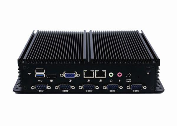 Quality 6 USB Industrial Embedded Computer Onboard Intel Baytrial J1900 Embedded Automation Box PC 6 COM for sale