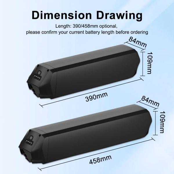 Dorado 36V 30AH 48V 25AH 21700 Cell Ebike Hidden Battery Lithium Battyer Pack for Electric Bicycle