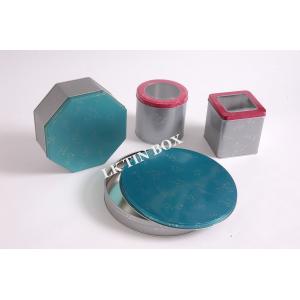 Luxury Biscuit Round Biscuit Tin With Lid Printed Stackable , Metal Tin