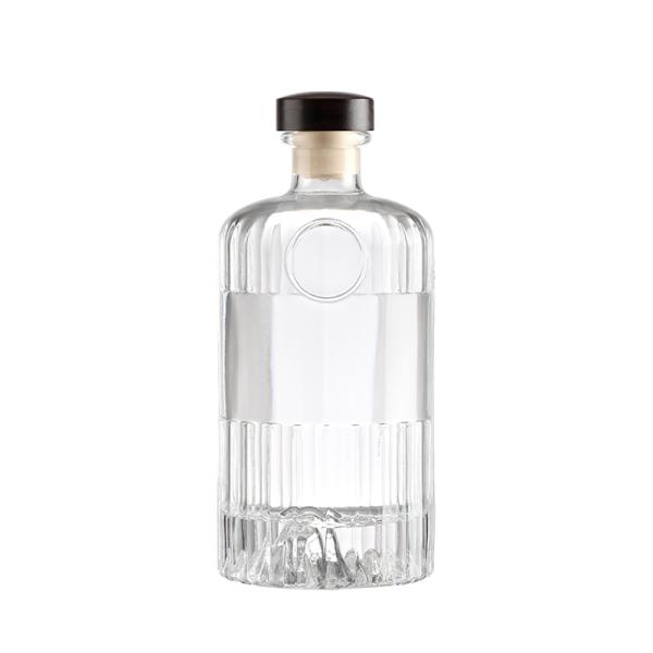 Hot Stamping Surface Handling Most Popular Custom Logo Empty Glass Liquor Bottle
