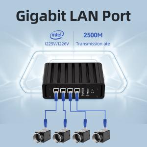 Intel N100 4 LAN Dual COM Industrial Mini Fanless PC With WIFI DDR4 16G RAM