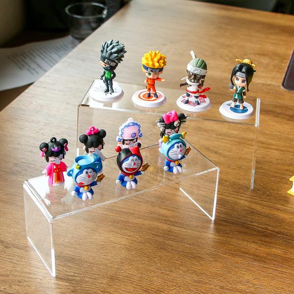 Small Large Desk Riser Acrylic Clear Display Stand Clear Shelf Risers