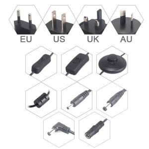 FCC Plastic Housing 12V 8A 96W LED Driver Adapter CCTV AU Plug