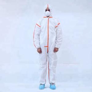 Wholesale Unisex Breathable Disposable Coveralls Single Use Anti Bacterial Customized from china suppliers