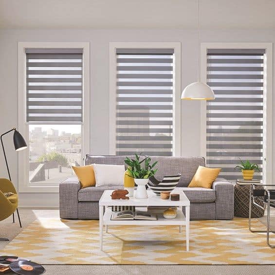100% Polyester Custom Zebra Roller Shades Blinds Fabric Semi Blackout